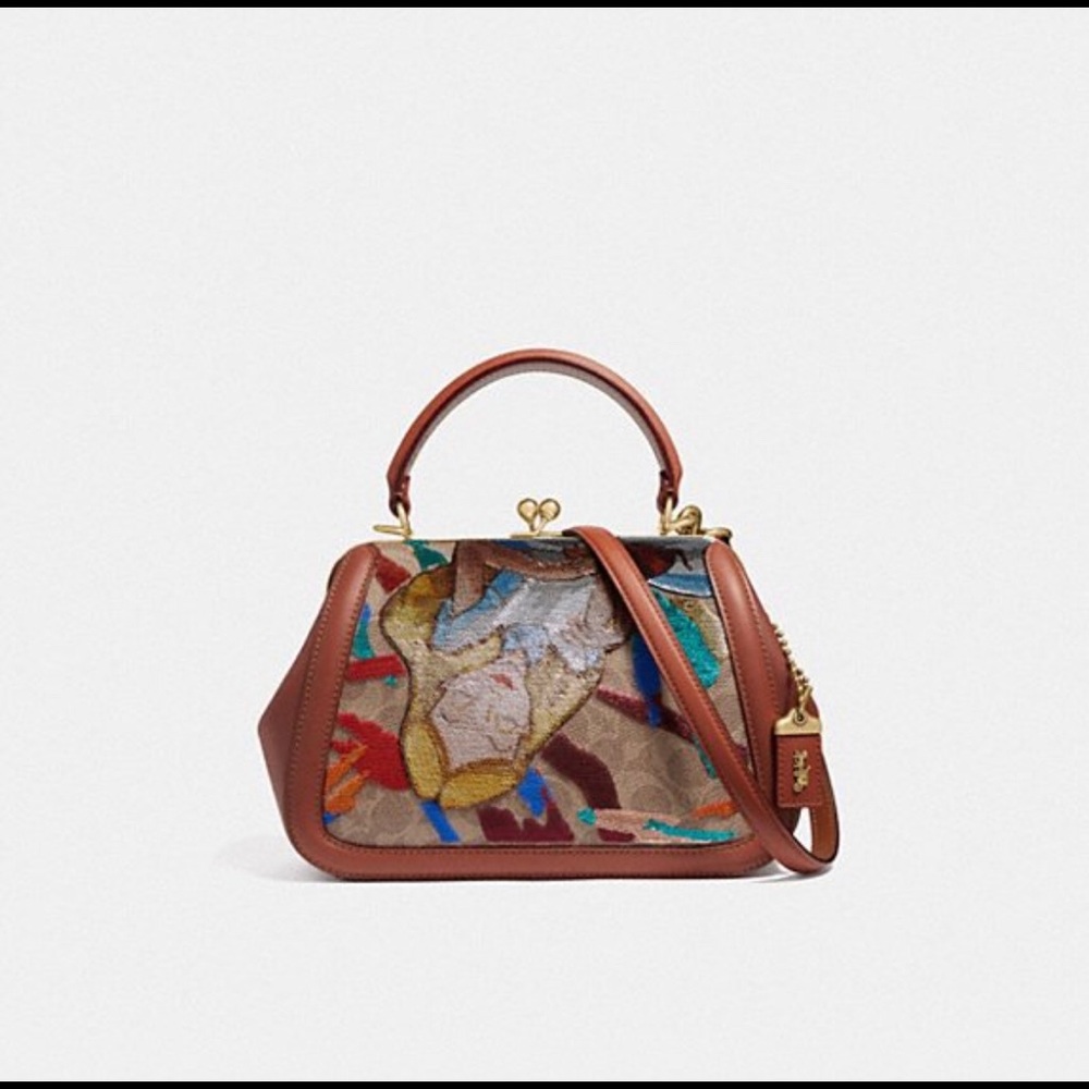 Disney X Coach Frame Bag 23 With Embellished Alice